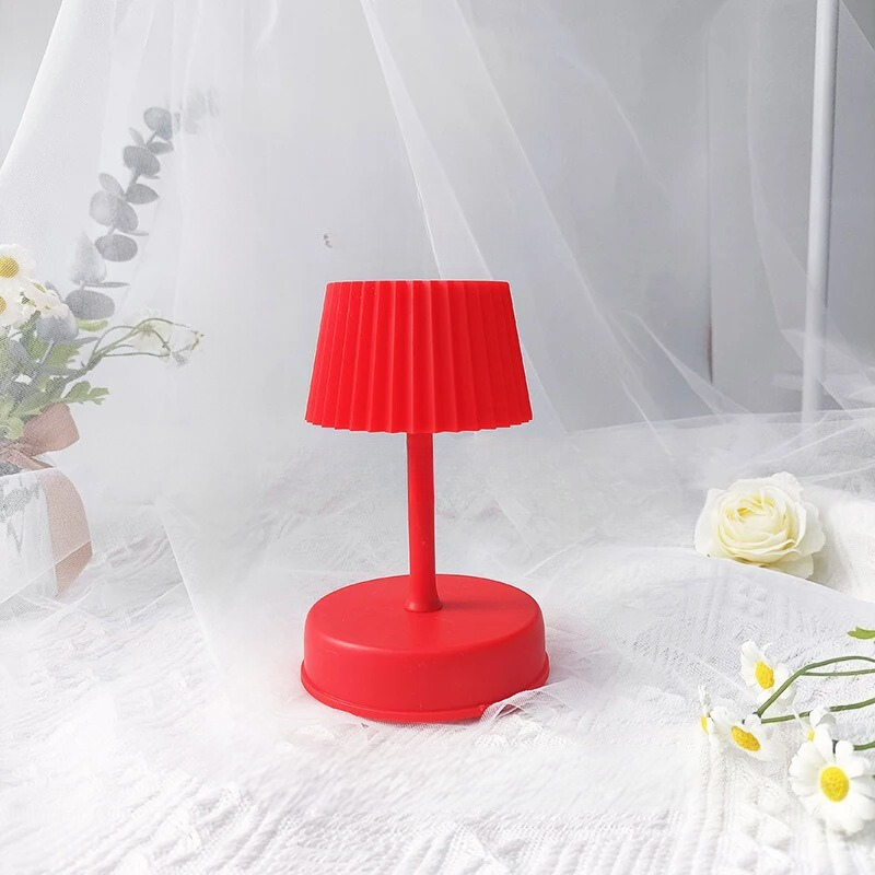Veska | Stilig Bärbar LED Bordslampa - för Mysig Hemkomfort Röd