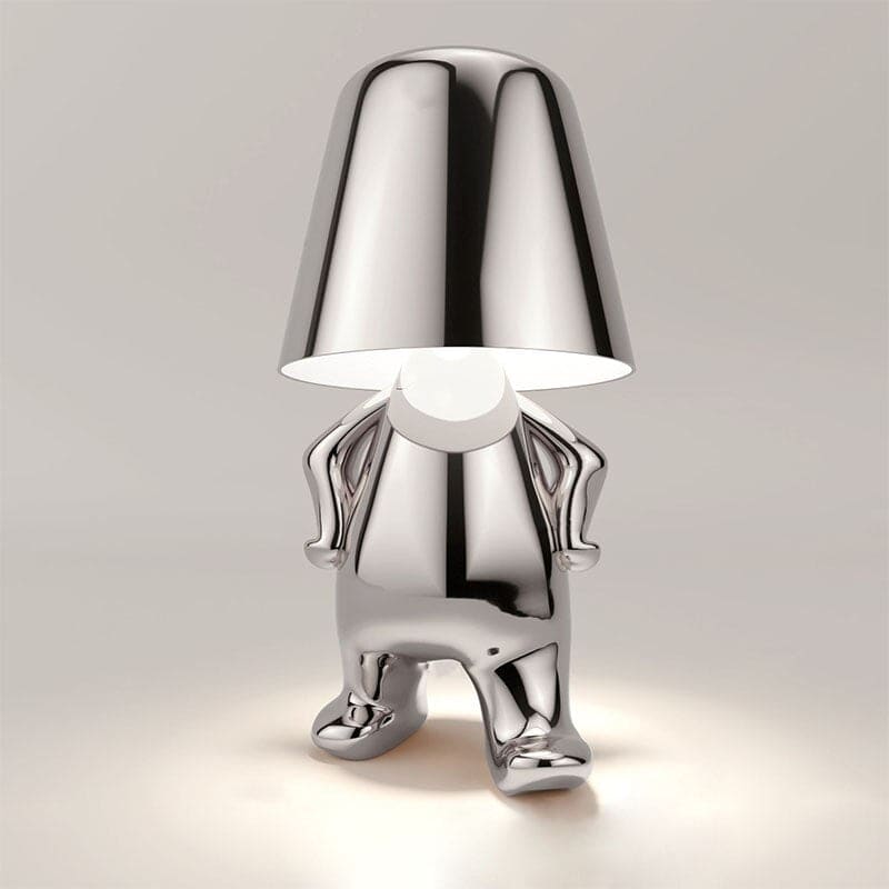 Veska | Stilig LED Bordslampa Silver 2