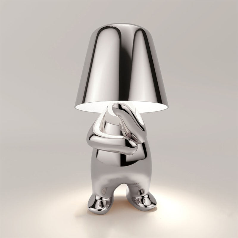 Veska | Stilig LED Bordslampa Silver 3