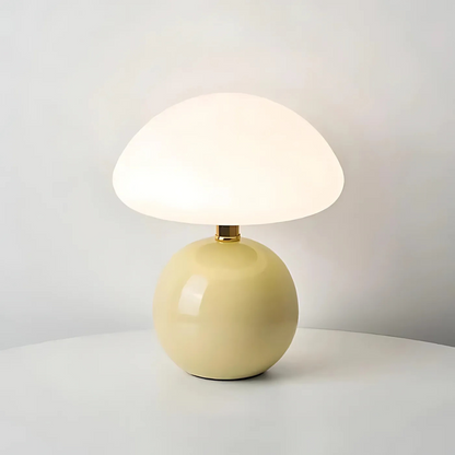 Veska | Stilig Svamp LED Bordslampa Beige