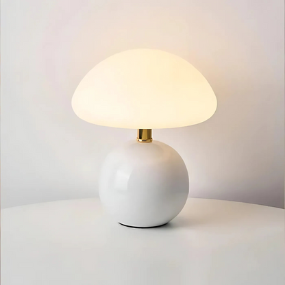 Veska | Stilig Svamp LED Bordslampa Vit