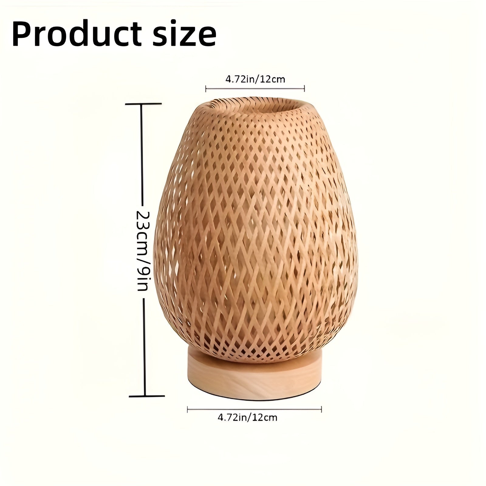 Veska | Stilren Bambulampa med USB-ström – Hållbar och energieffektiv design