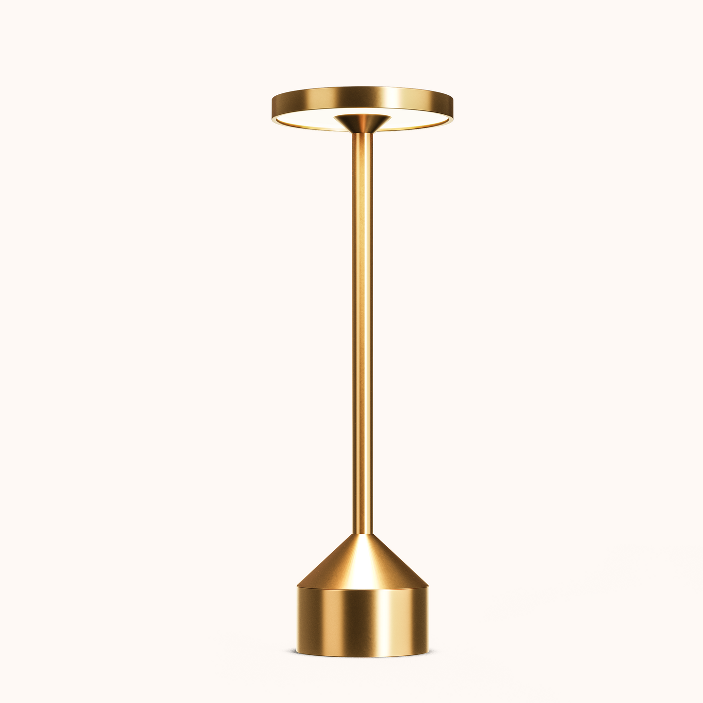 Veska | Stockholm Lighting: Elegant Trådlös Bordslampa med Dimmerfunktion Guld