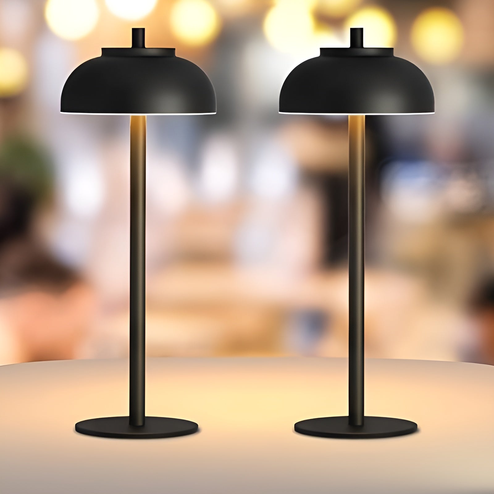 Veska | Stylish uppladdningsbar bordslampa med dimbar LED - Tre ljuslägen och USB