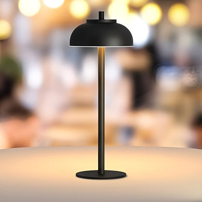 Veska | Stylish uppladdningsbar bordslampa med dimbar LED - Tre ljuslägen och USB Svart