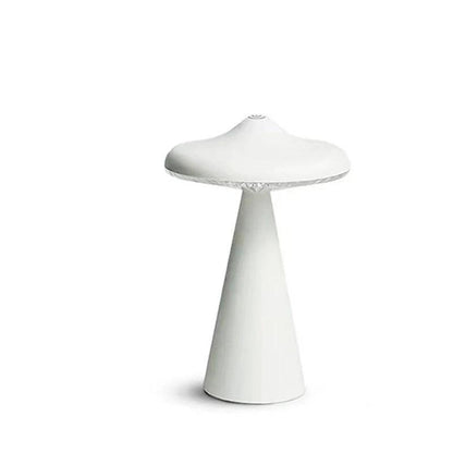 Veska | Svamp Bordslampa - Chic LED Bordslampa med Touch-Dim Funktion Vit