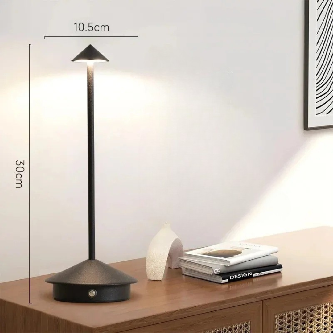 Veska | Trådlamp Dimbara LED Bordslampa Svart