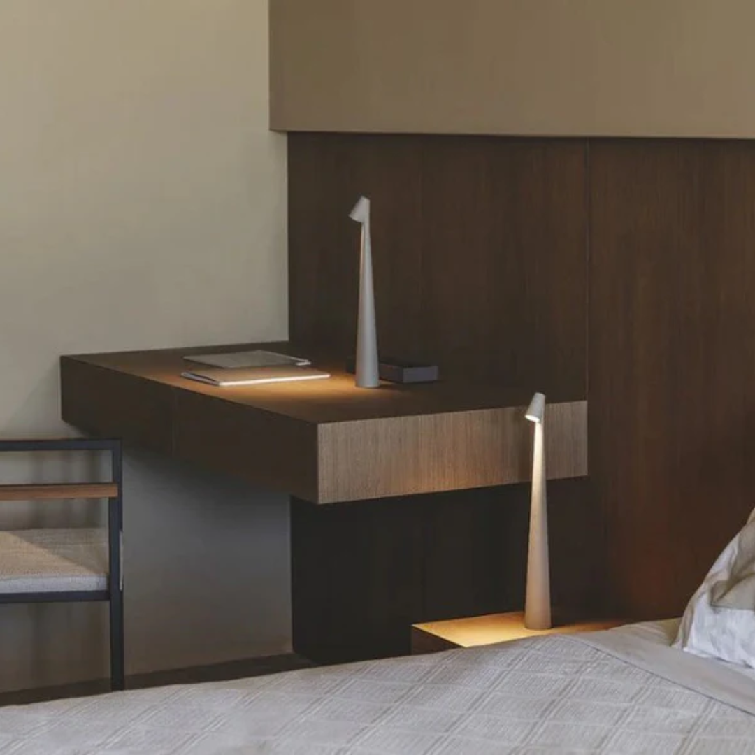 Veska | Trådlös Skandinavisk Minimalistisk LED Bordslampa
