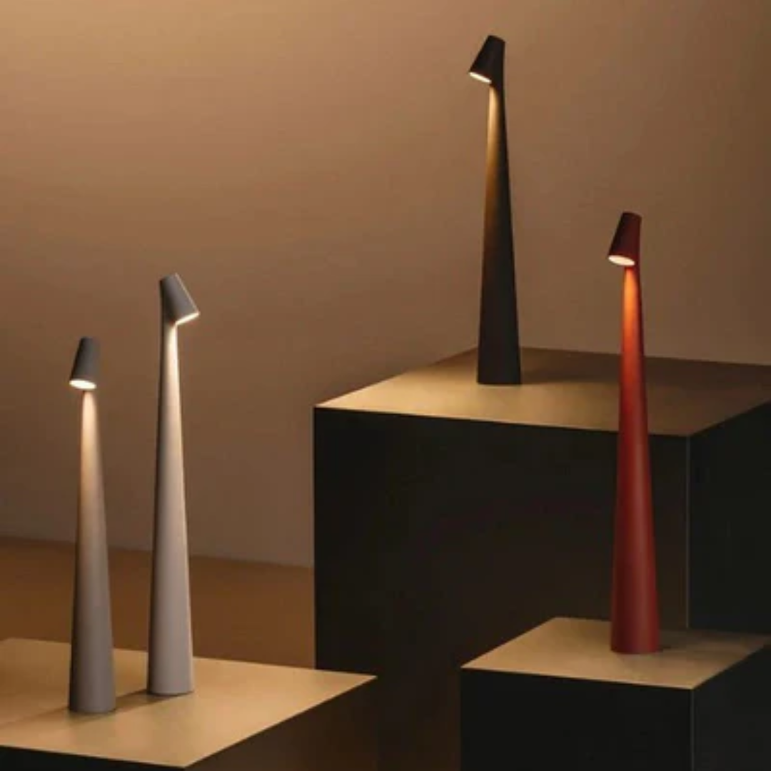 Veska | Trådlös Skandinavisk Minimalistisk LED Bordslampa