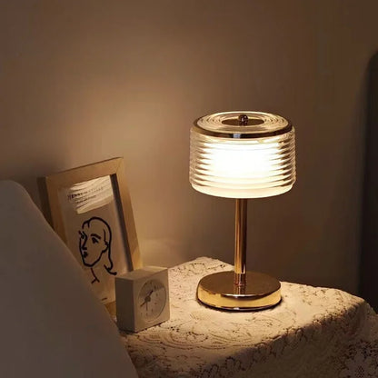 Veska | Trådlös uppladdningsbar LumiNook bordslampa - Skapa atmosfär och stil med den här lyxiga bordslampan