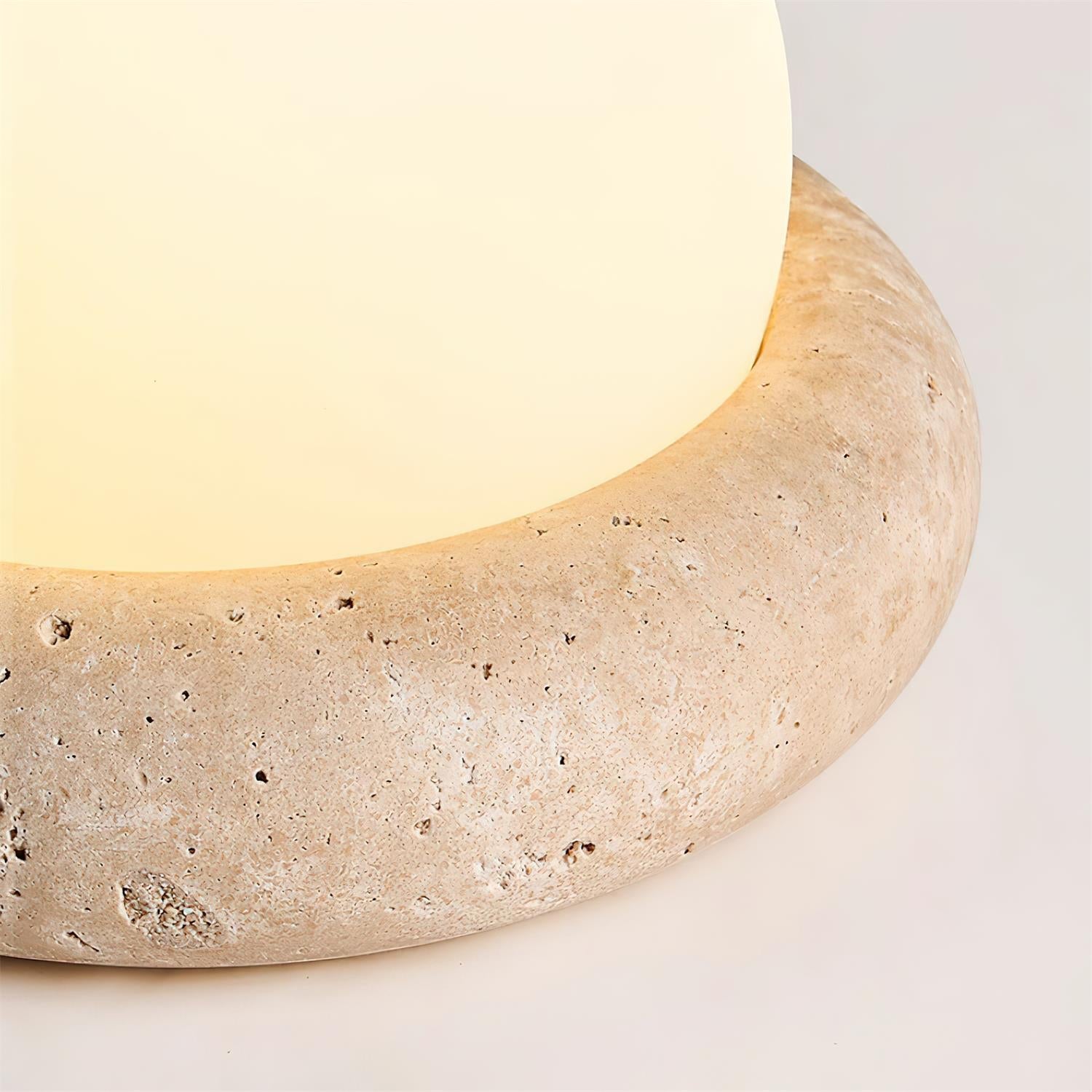 Veska | Travertine Bordslampa