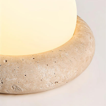 Veska | Travertine Bordslampa