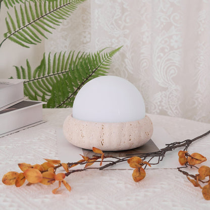Veska | Travertine Bordslampa