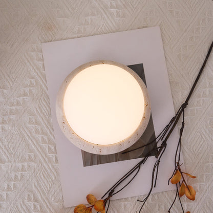 Veska | Travertine Bordslampa