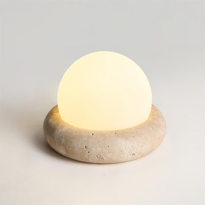 Veska | Travertine Bordslampa