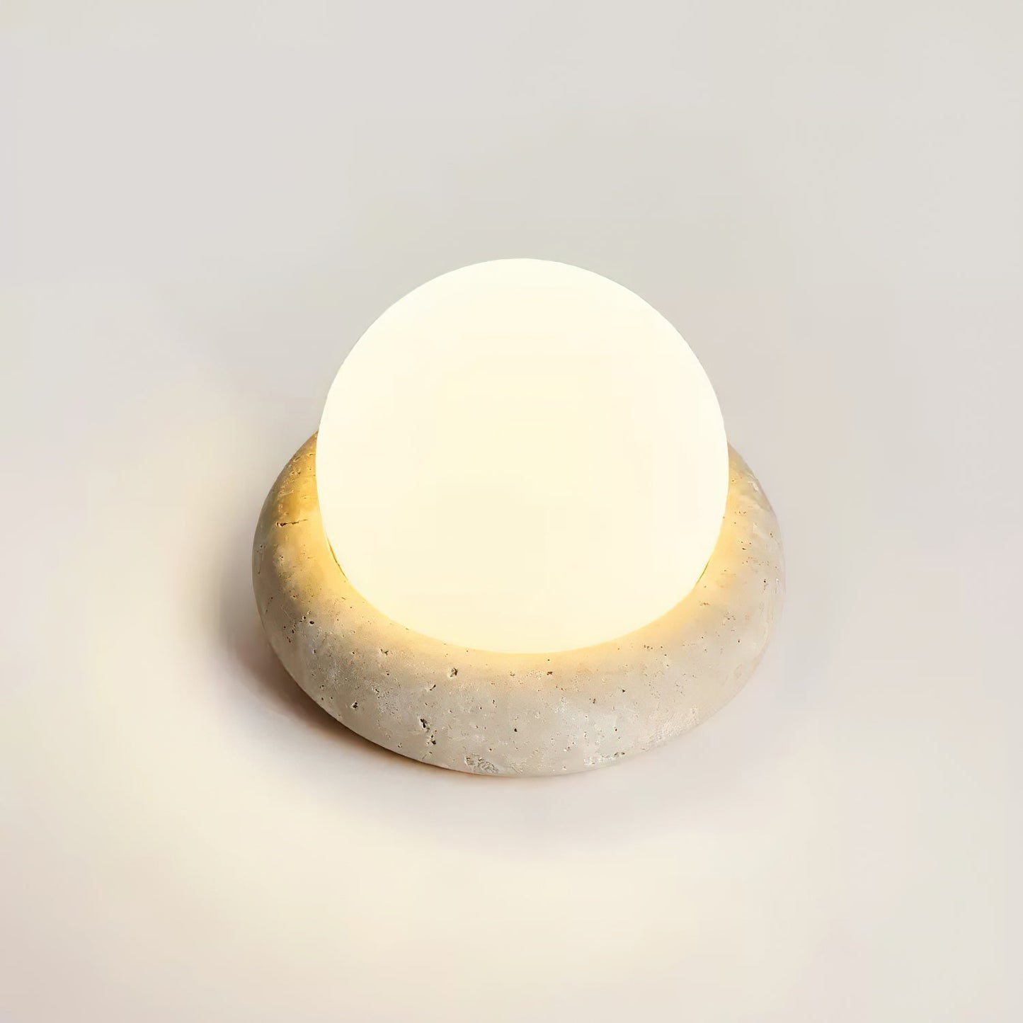 Veska | Travertine Bordslampa