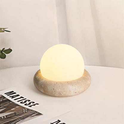 Veska | Travertine Bordslampa