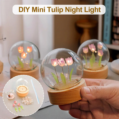 Veska | TulipGlow Elegant Floral Table Lamp – Fint Belysning