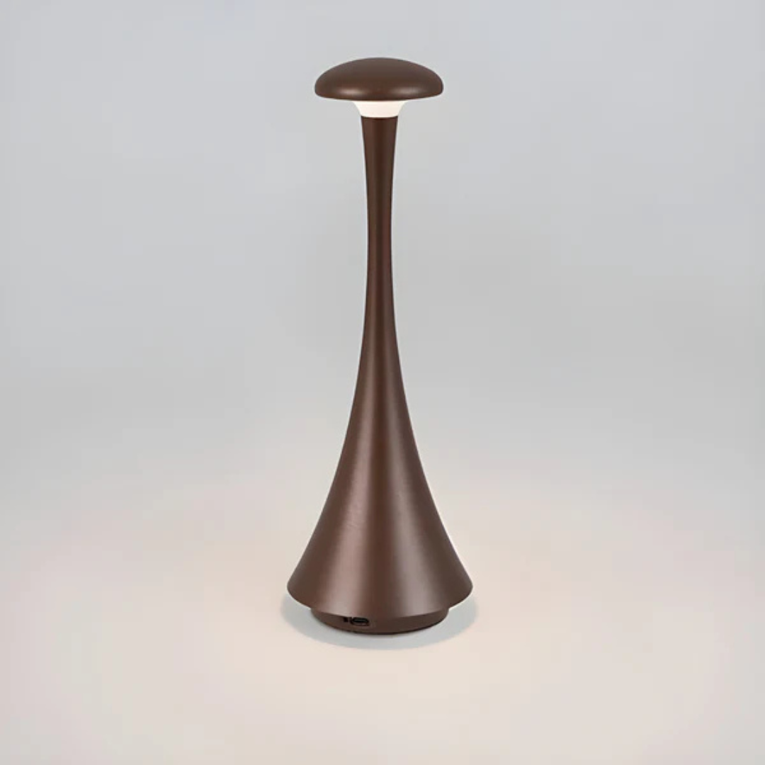 Veska | Uppladdningsbar LED Bords-lampa Brun