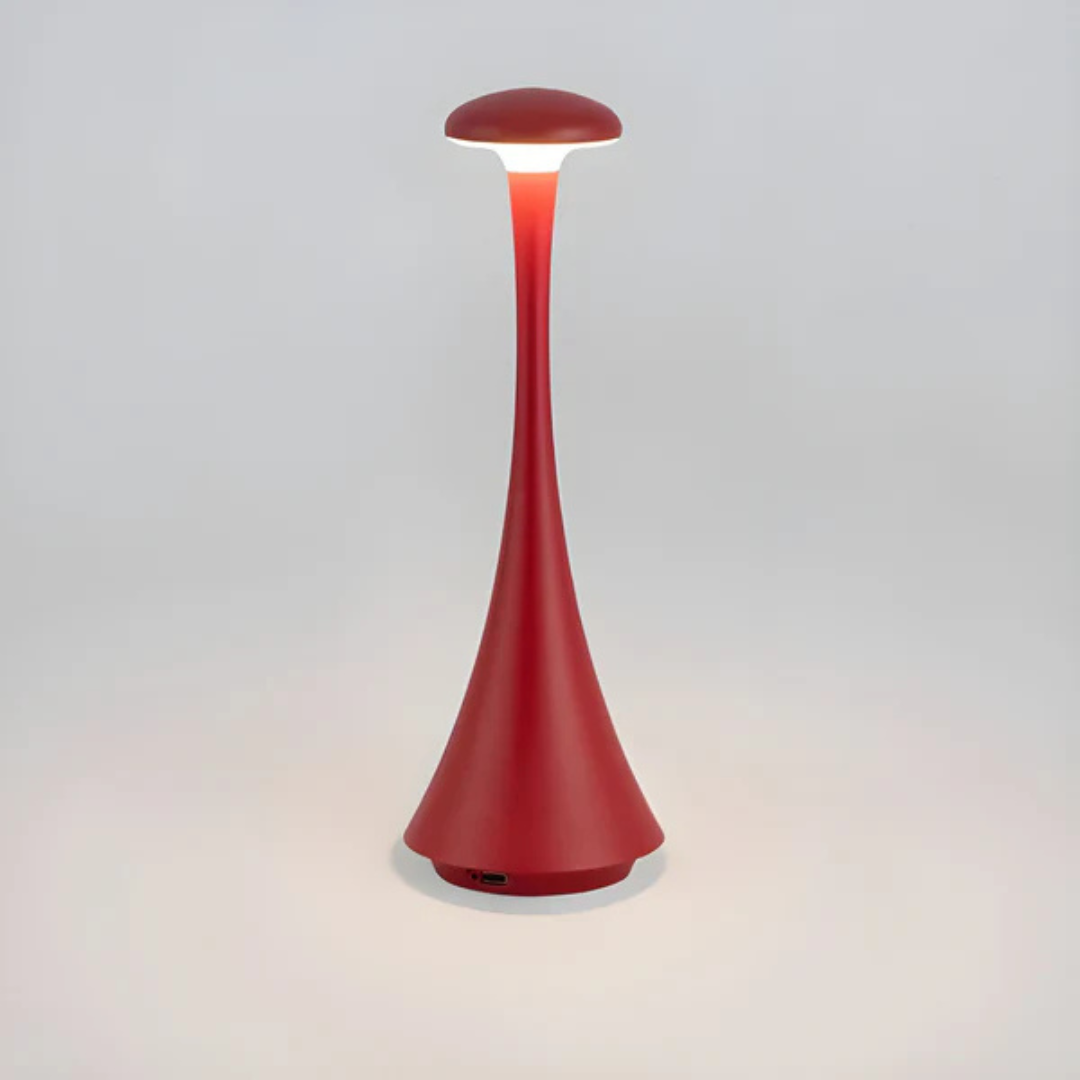 Veska | Uppladdningsbar LED Bords-lampa Röd