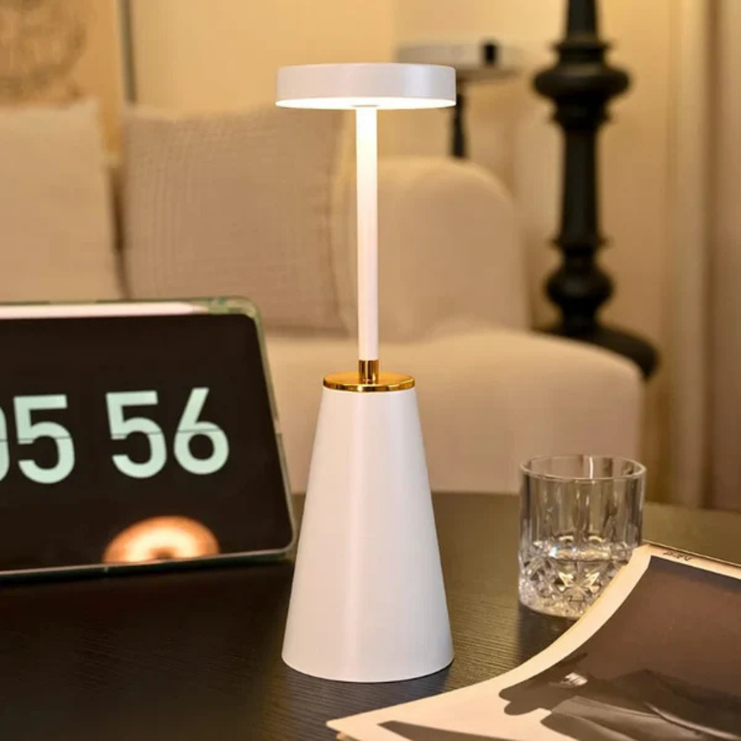 Veska | Uppladdningsbar Trådlös Bordslampa Vit