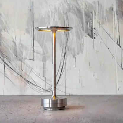Veska | Uppladdningsbar Trådlös Elegant Bordslampa - Skapa en lyxig atmosfär i vilket rum som helst Silversilver