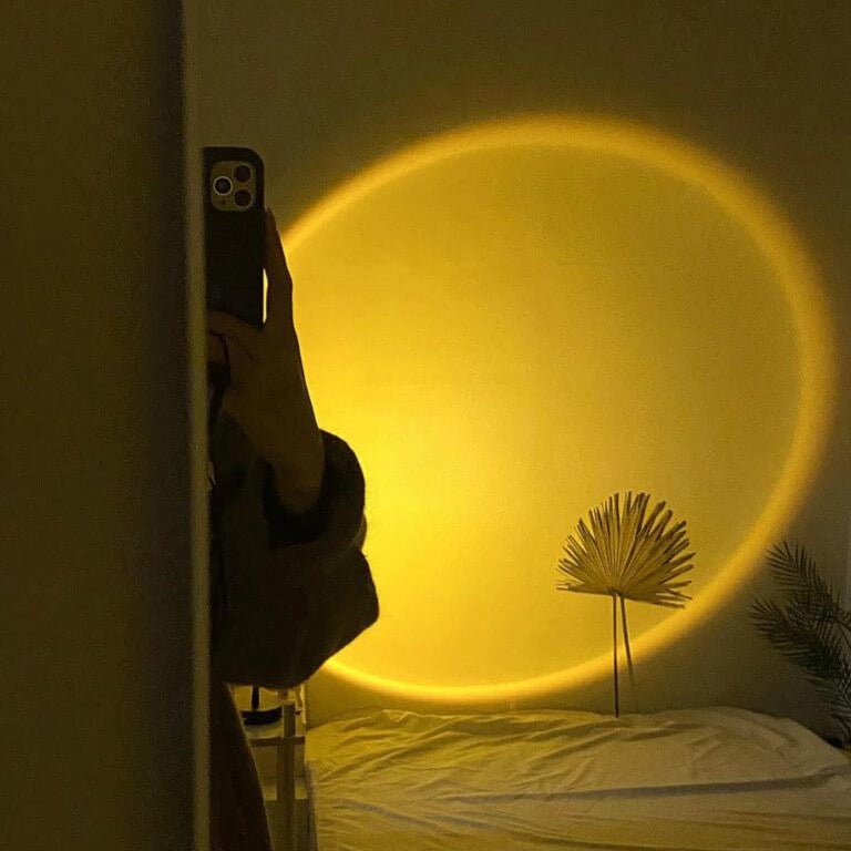 Veska | Varm Atmosfär Bordslampa Gyllene Timme