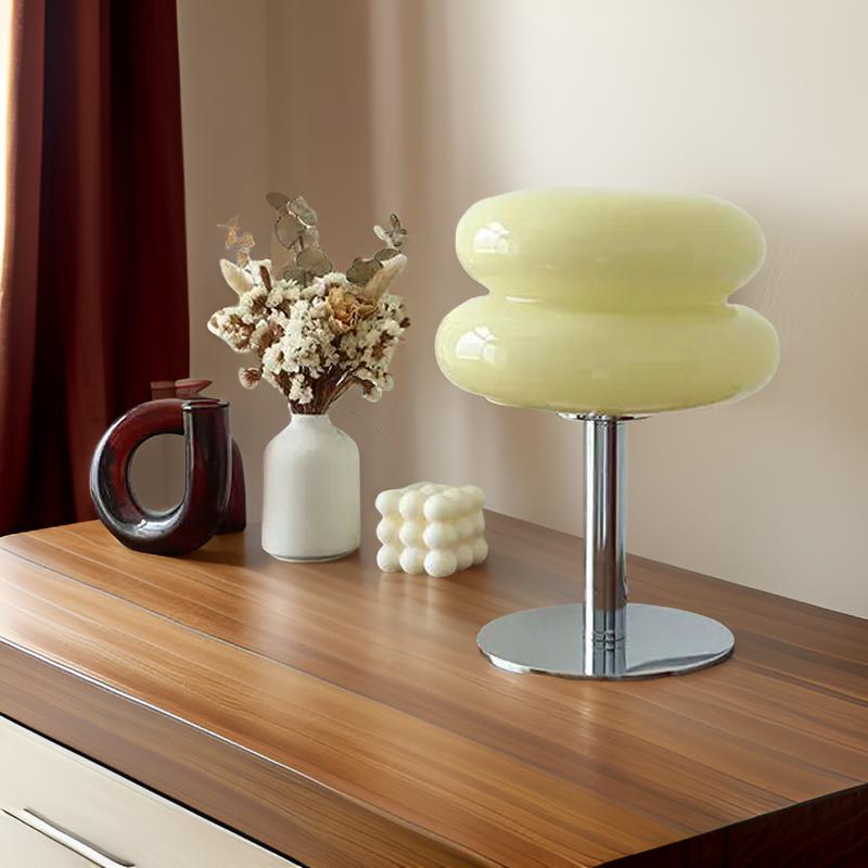 Veska | Verner Panton Ikonisk Bordslampa - Elegans och Funktionalitet Beige gul