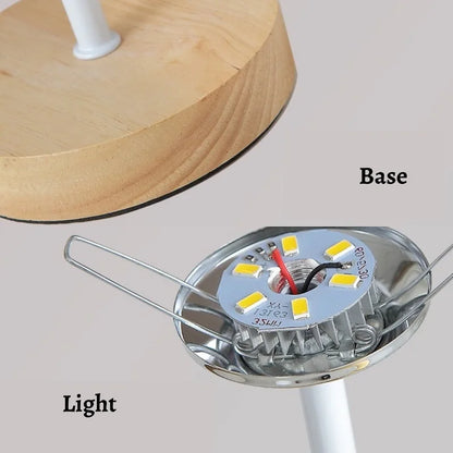 Veska | Vikbar Plisserad Bordslampa - Stylisk Vikbar LED Bordslampa för Unik Inredningsdesign