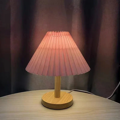 Veska | Vikbar Plisserad Bordslampa - Stylisk Vikbar LED Bordslampa för Unik Inredningsdesign