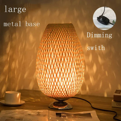 Veska | VintageBamboo - Bambus Vintage Bordslampa