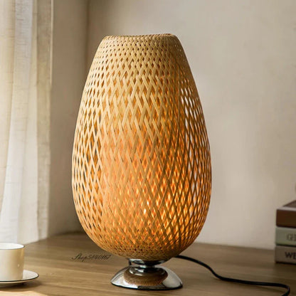 Veska | VintageBamboo - Bambus Vintage Bordslampa