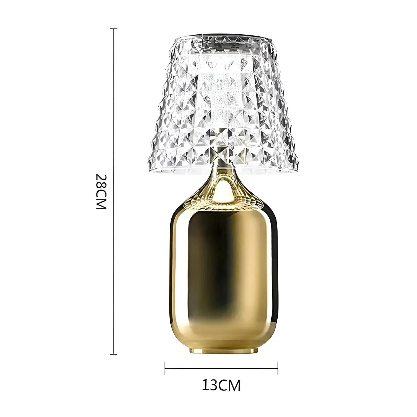 Veska | Zaroti Luxe Bordslampa – Trådlös & Elegant Guld