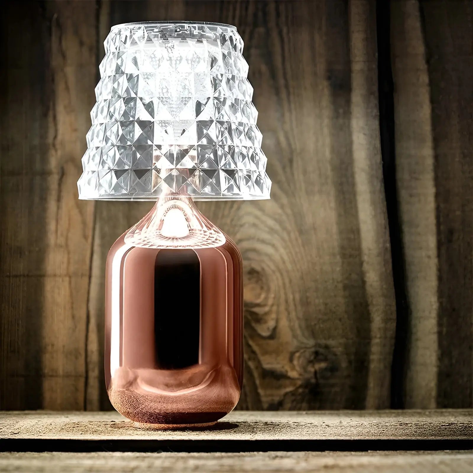 Veska | Zaroti Luxe Bordslampa – Trådlös & Elegant Roséguld