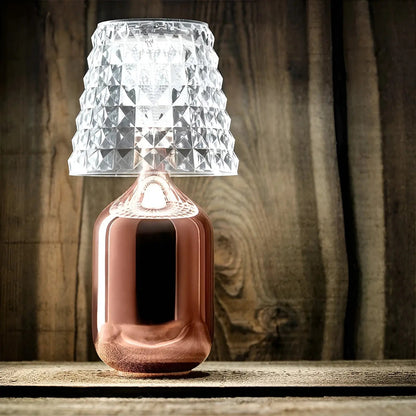 Veska | Zaroti Luxe Bordslampa – Trådlös & Elegant Roséguld
