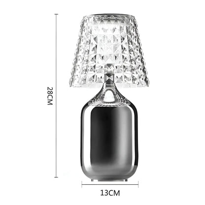 Veska | Zaroti Luxe Bordslampa – Trådlös & Elegant Silversilver
