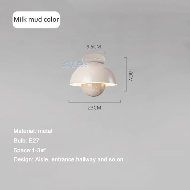 Veskaomkruka Taklampa | Veska Mjölkslam färg
