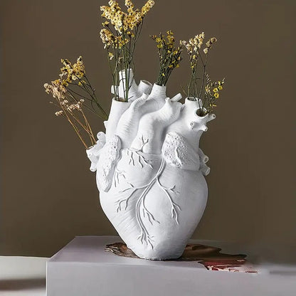 VeskaoomHeart Resin Vas | Veska Vit