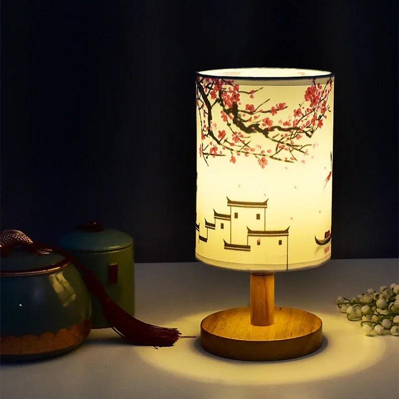 VibeGlow - Modern Japandi Bordslampa med Elegans | Veska