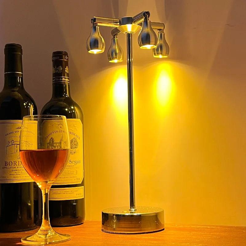 VibeLume - Vintage Touch-Styrd Bordslampa | Veska