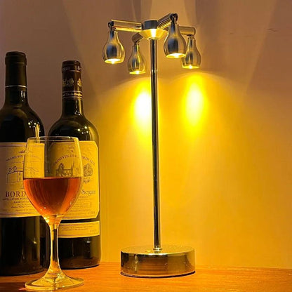 VibeLume - Vintage Touch-Styrd Bordslampa | Veska