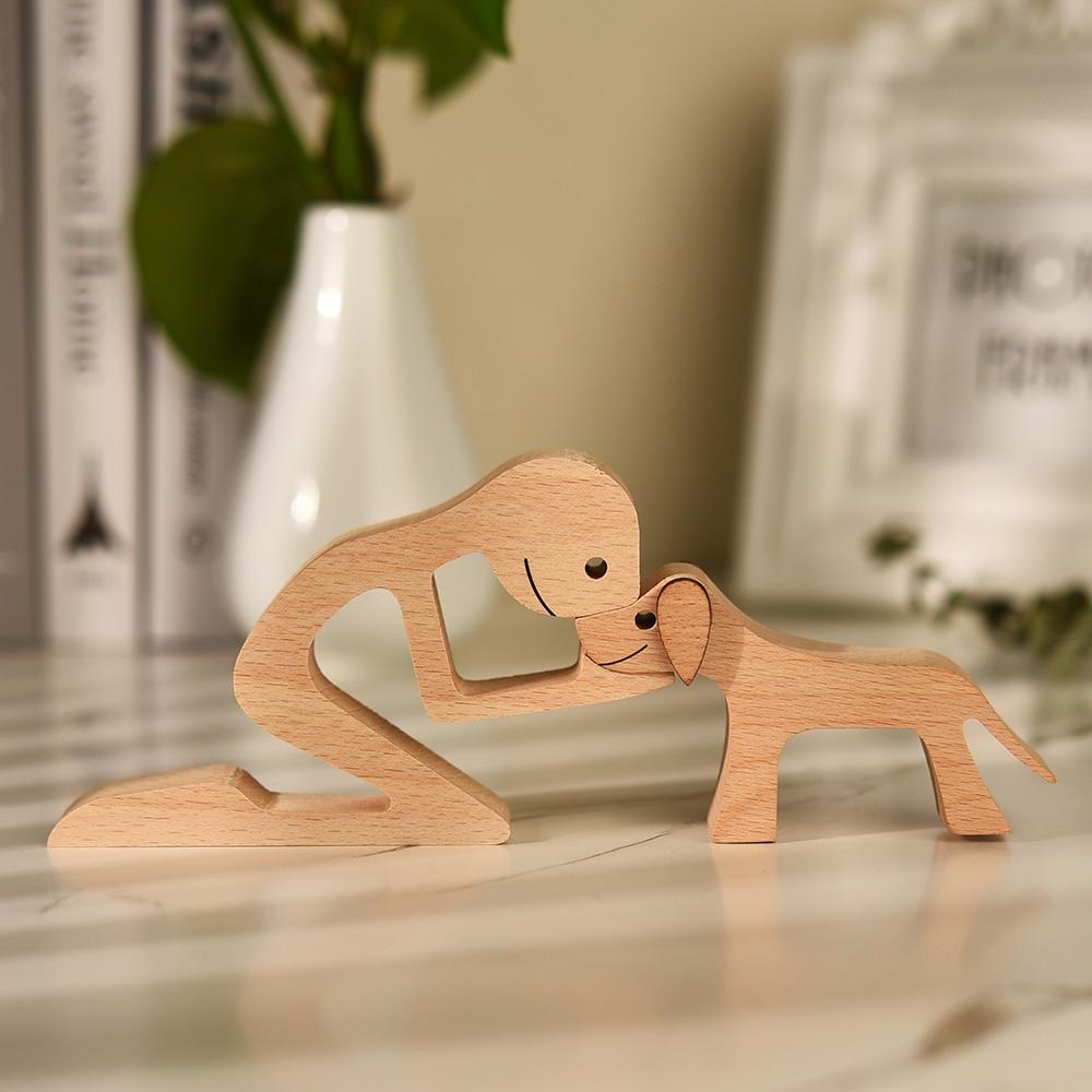 Villkorslös Kärlek Träfigur | Veska G