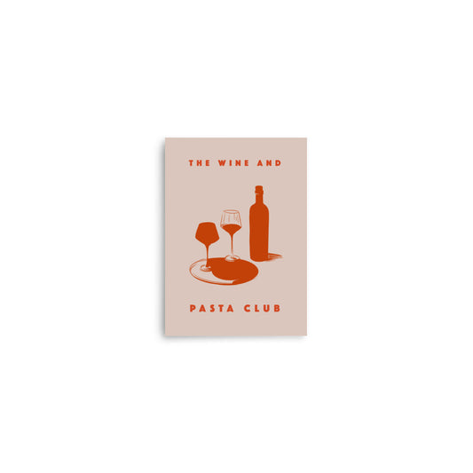 Vinklubben och pastaklubben | Veska 5″×7″