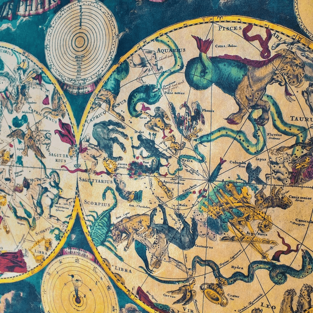 Vintage astrologi stjärnbild poster | Veska