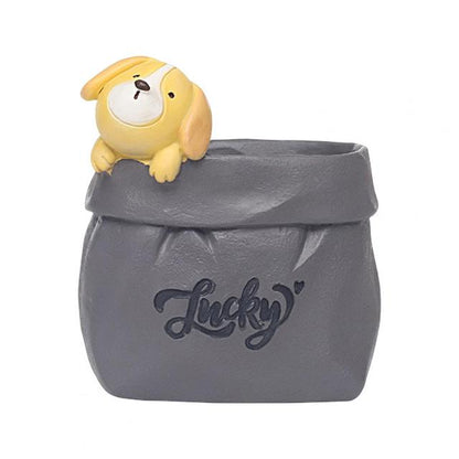 Vintage Cartoon Succulent Pot | Veska Hund