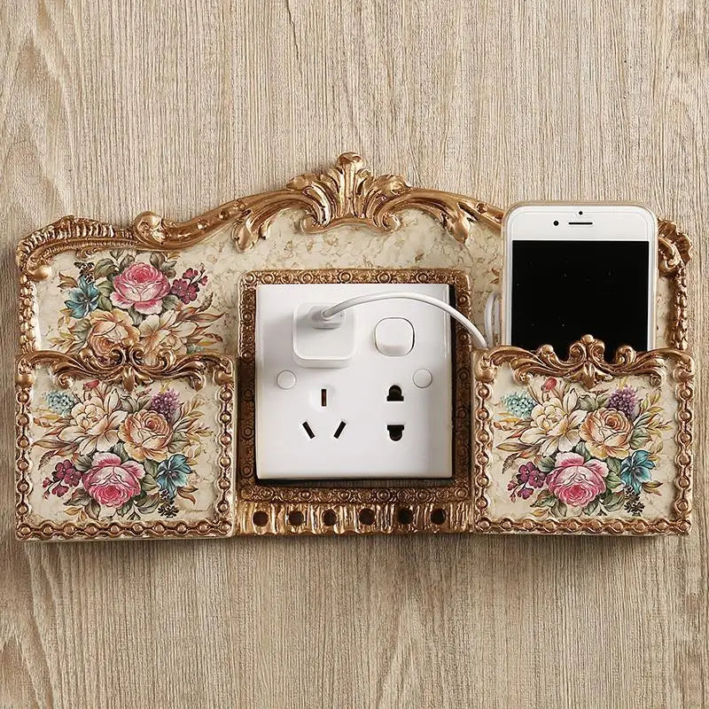Vintage Flora Butterfly Outlet Organizer | Veska Grå