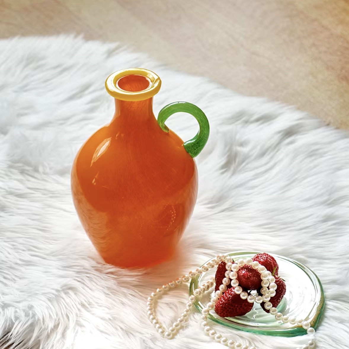 Vintage Fönsterglas Binaural Vaso | Veska