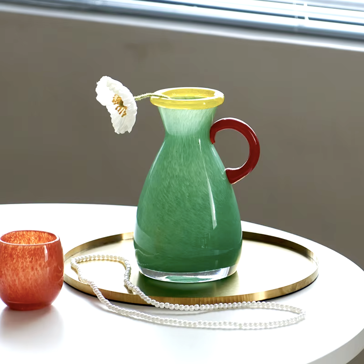 Vintage Fönsterglas Binaural Vaso | Veska