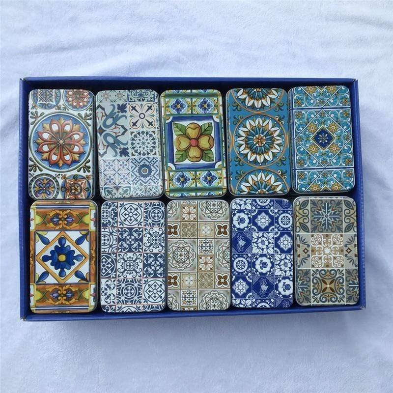 Vintage Geometrisk Design Organizer Box | Veska