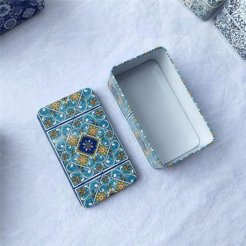Vintage Geometrisk Design Organizer Box | Veska